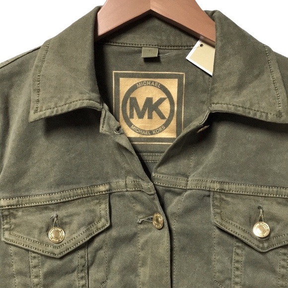MICHAEL Michael Kors Safari Green Denmin Jacket - Picture 5 of 8